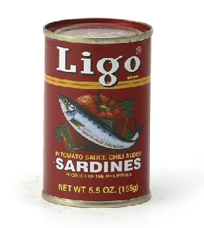 Ligo Rot Sardinen in Tomatensauce 155g (Hot)